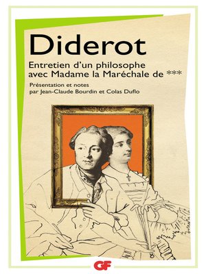 cover image of Entretien d'un philosophe avec Madame la Maréchale de ***